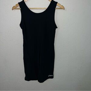 Asics Set of 2 Solid Modified Singlet Black Size XL.